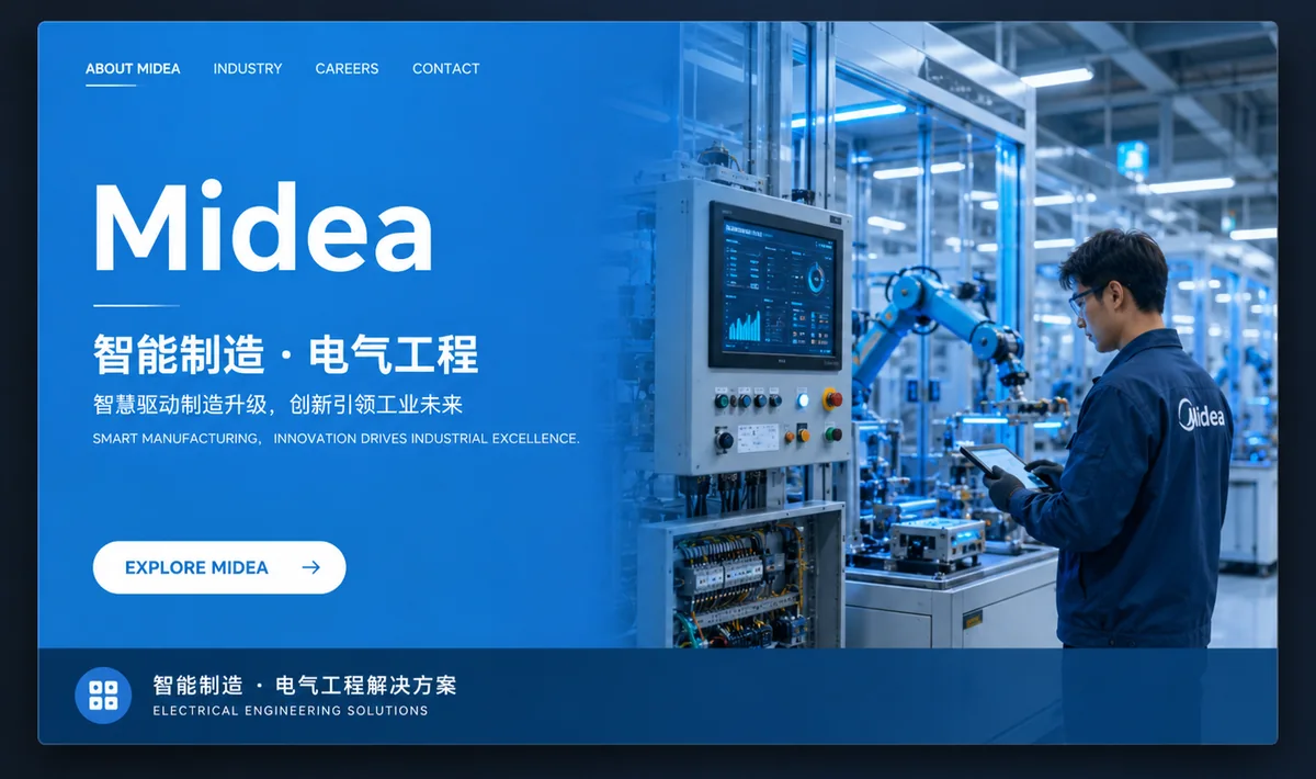 美的集团企业视觉卡片