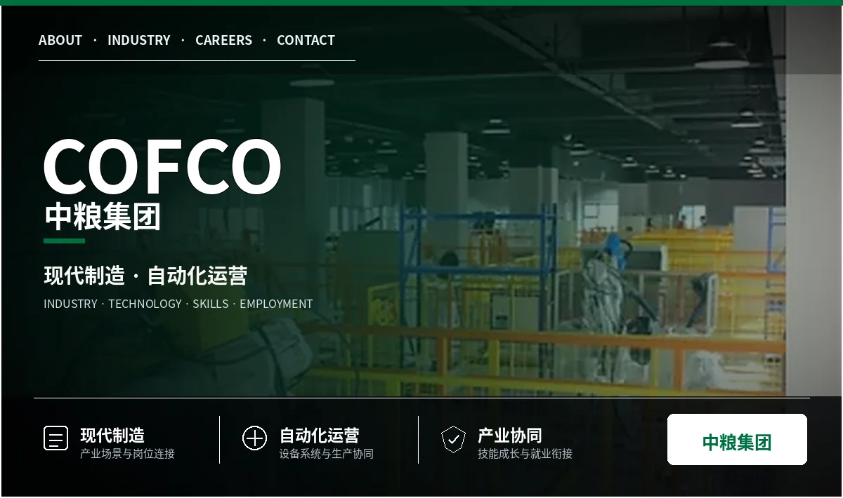中粮集团企业视觉卡片